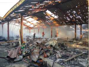 Hampir 100 Persen, Pasar Bendungan Kulon Progo Terbakar