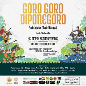 Saksikan Pertunjukan Macapat Bertajuk Goro-goro Diponegoro