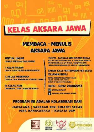 Tinggal Seminggu Lagi, Yuk Daftar Kelas Aksara Jawa